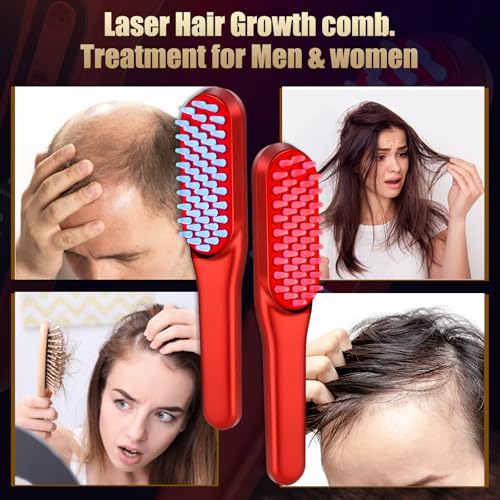 Hair Care Products - Laser Hair Growth Comb, Red Light