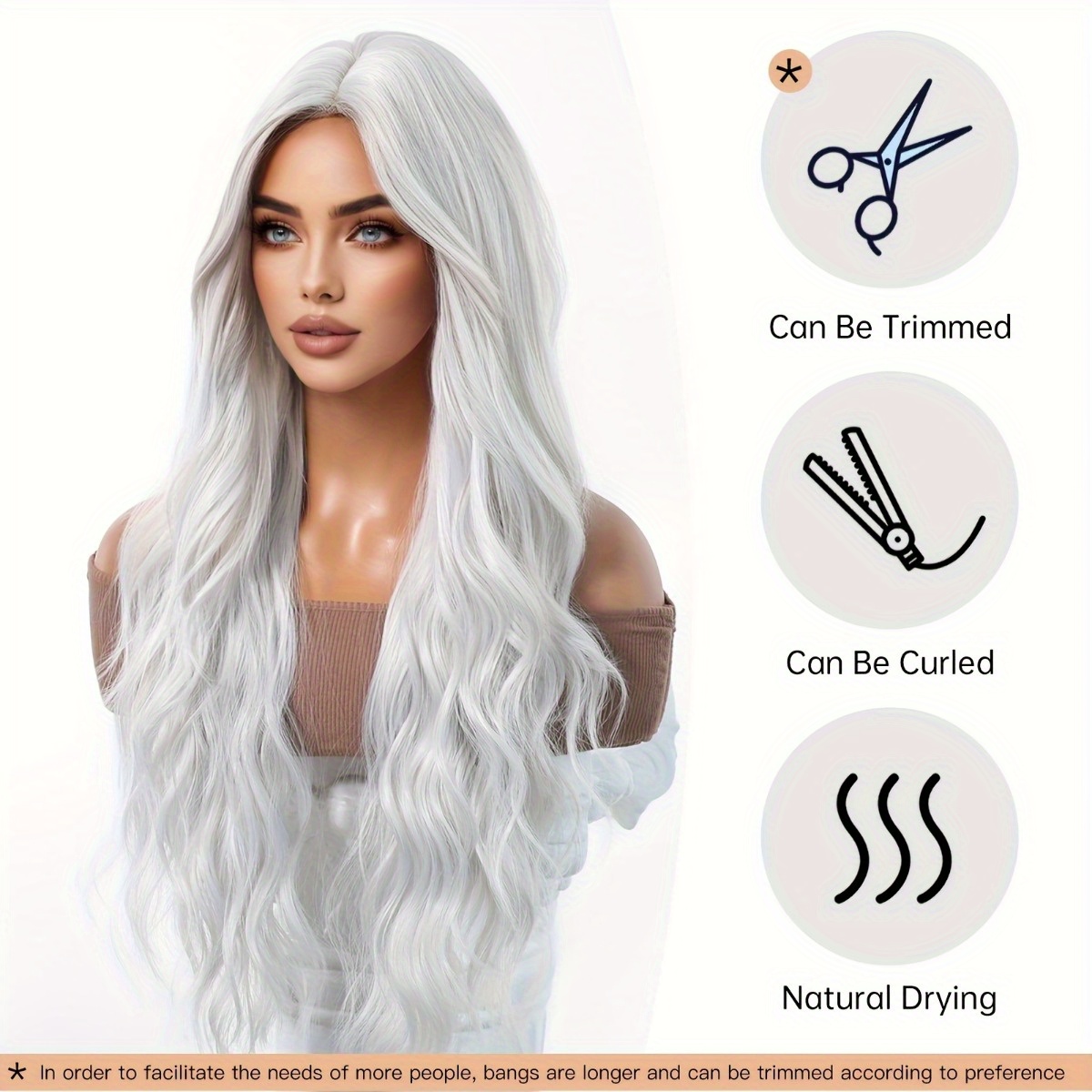Anxin Brand Synthetic Fiber Wi - Hair Care Natural ulasan dan harga
