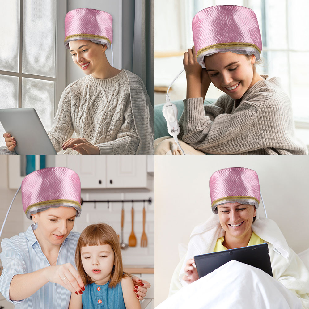 Hair Steamer Cap 220V Electric - Deep Conditioner Mask ulasan dan harga