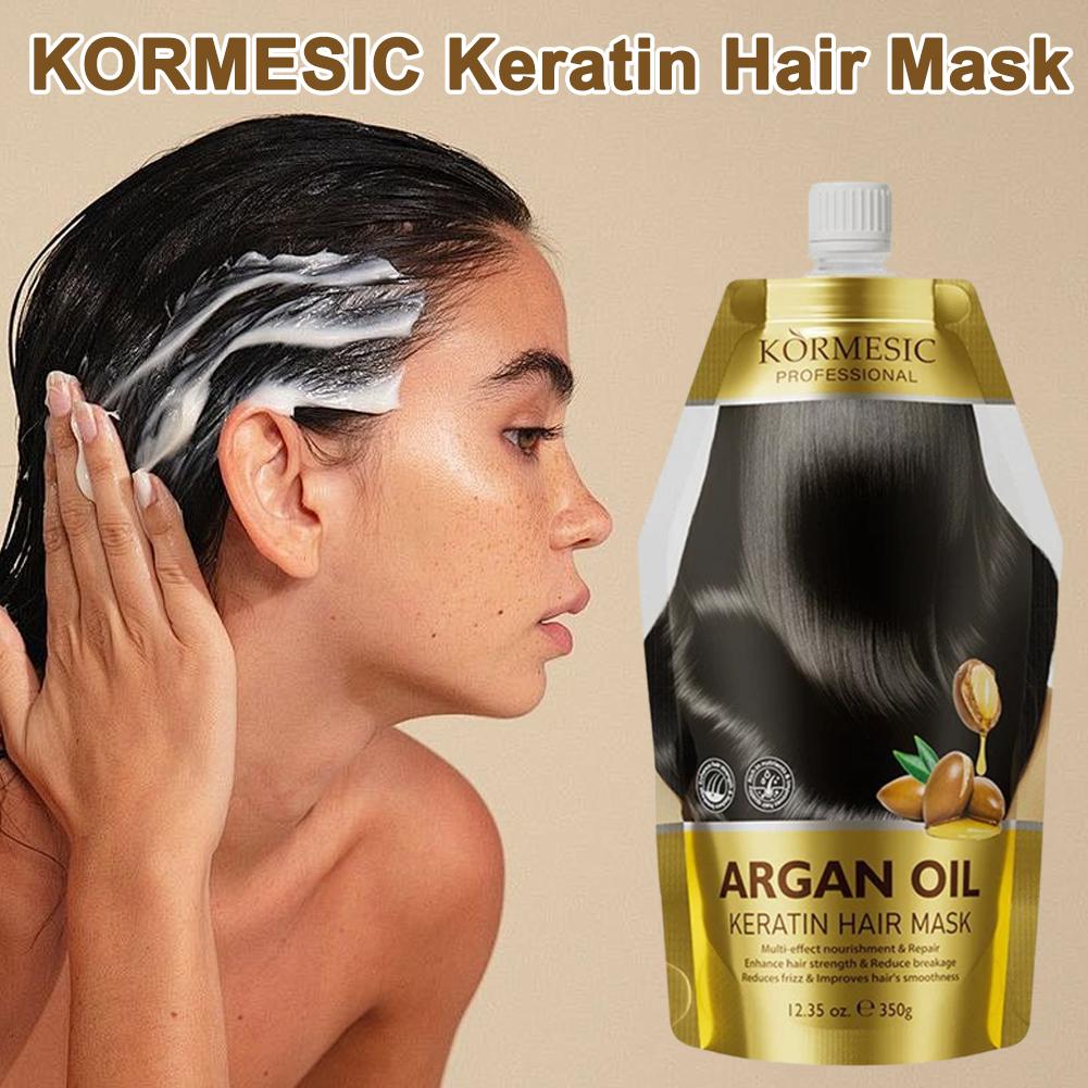 Argan Oil Keratin Hair Mask 35 - Deep Conditioner Mask ulasan dan harga