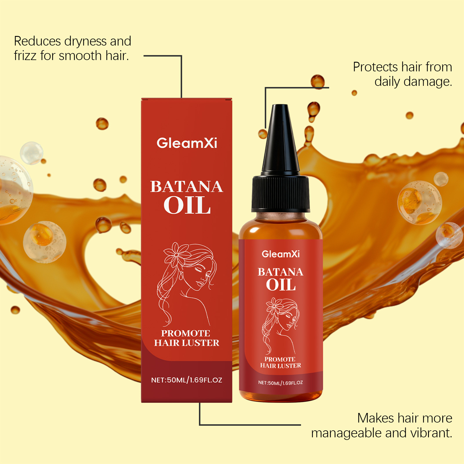 Batana Hair Oil Natural Organi - Split End Repair Serum ulasan dan harga