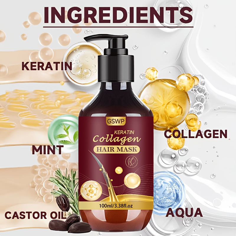 GSWP Collagen Keratin Hair Mas - Hair Care Heat Protectant ulasan dan harga