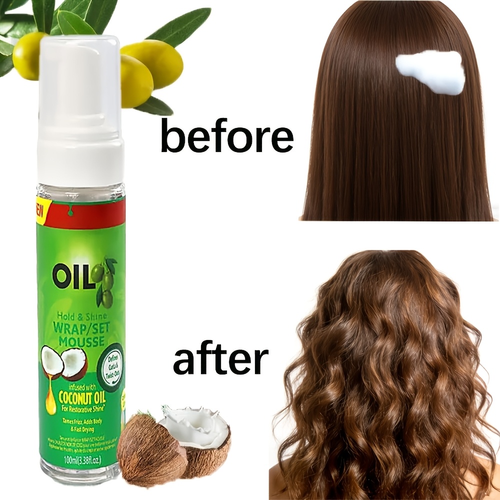 Curling Styling Care Mousse, S - Hair Care Olive Oil ulasan dan harga