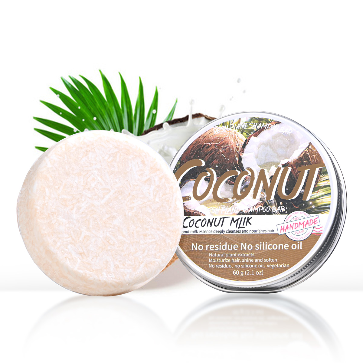LH+60g Solid Coconut Shampoo w - Hair Care Olive Oil ulasan dan harga