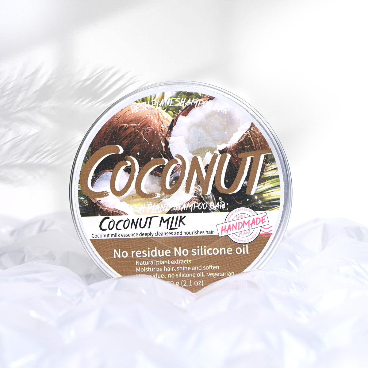 LH+60g Solid Coconut Shampoo w - Hair Care Olive Oil ulasan dan harga