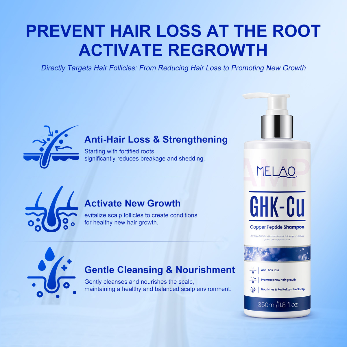 350ml GHK-Cu Copper Peptide Ha - Hair Care Vegan ulasan dan harga