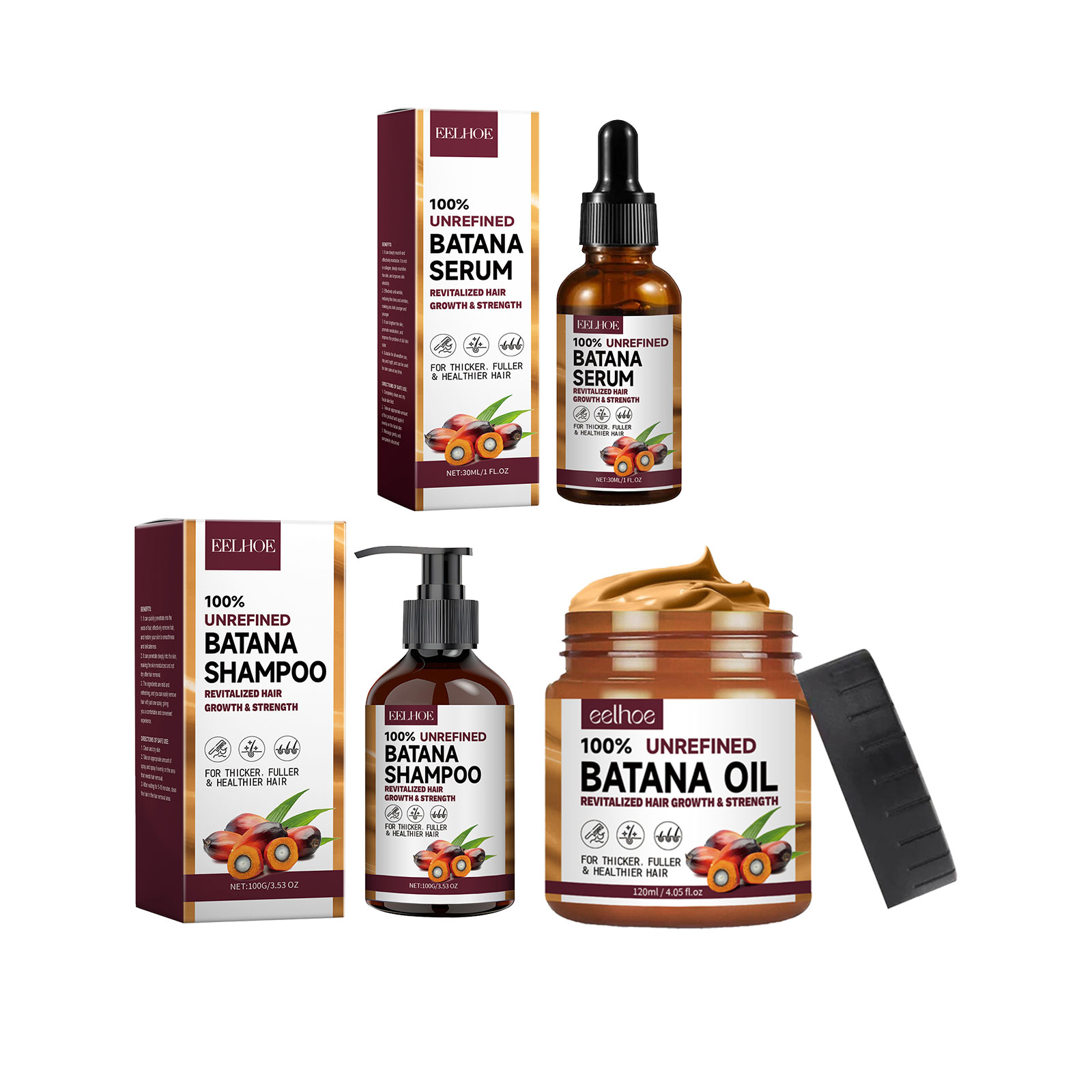 EELHOE Natural Batana Oil Deep - Hair Care Natural ulasan dan harga