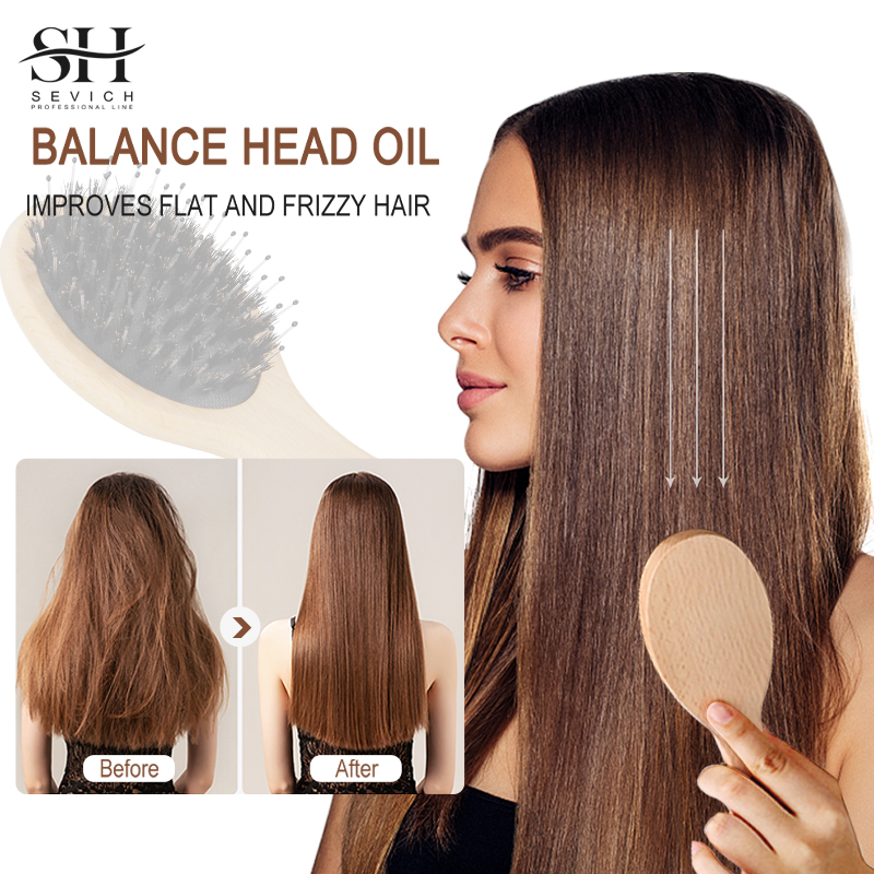 Natural Boar Bristle Hair Fluf - Hair Care Natural ulasan dan harga
