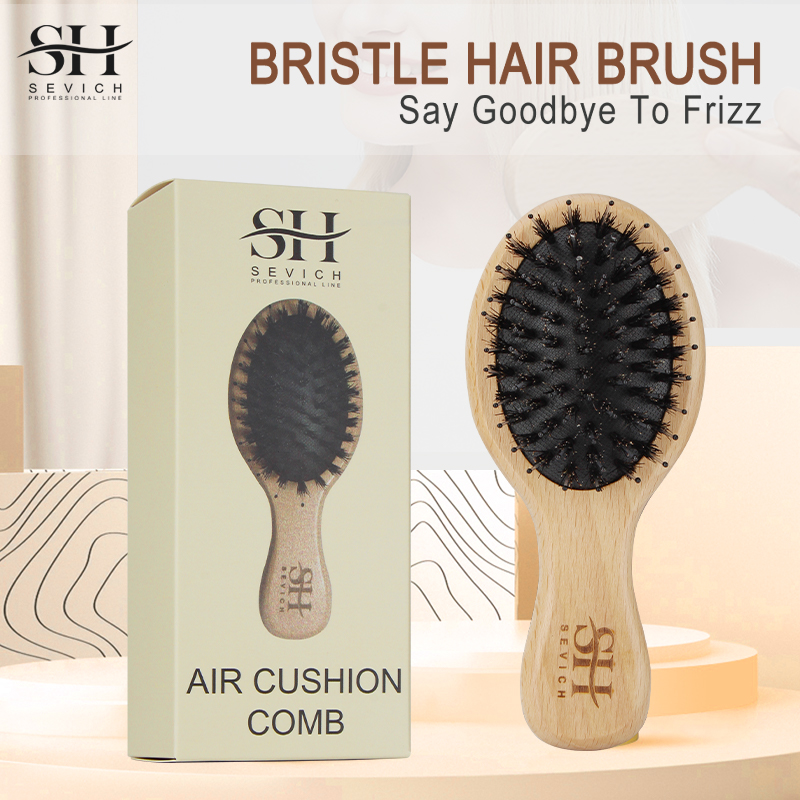 Natural Boar Bristle Hair Fluf - Hair Care Natural ulasan dan harga
