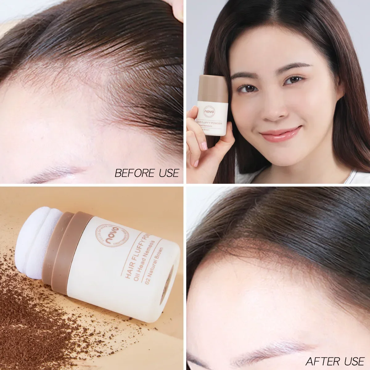 Novo Hair Pluffy Powder - Oil  - Hair Care Products ulasan dan harga