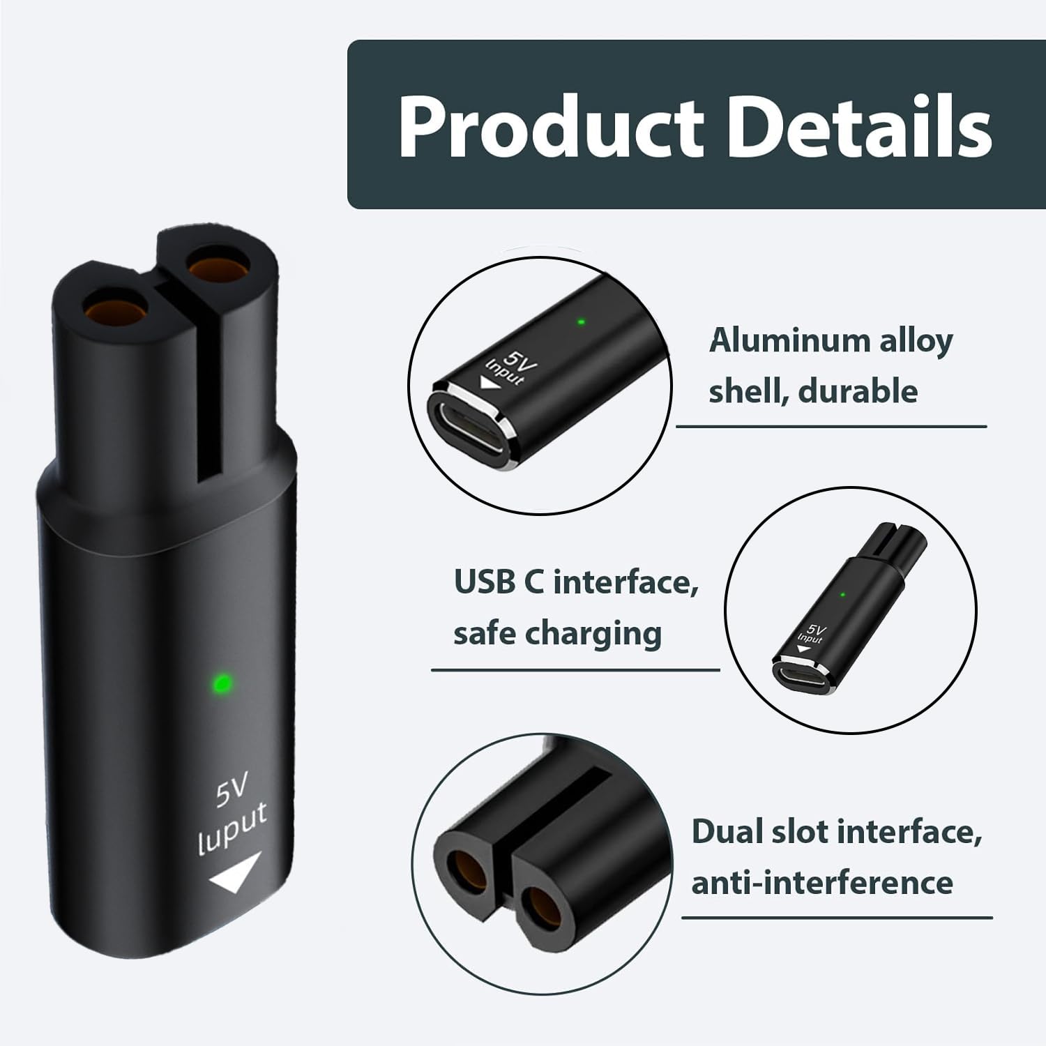 5V 15V USB Type C Charging Ada - Hair Care For Men ulasan dan harga
