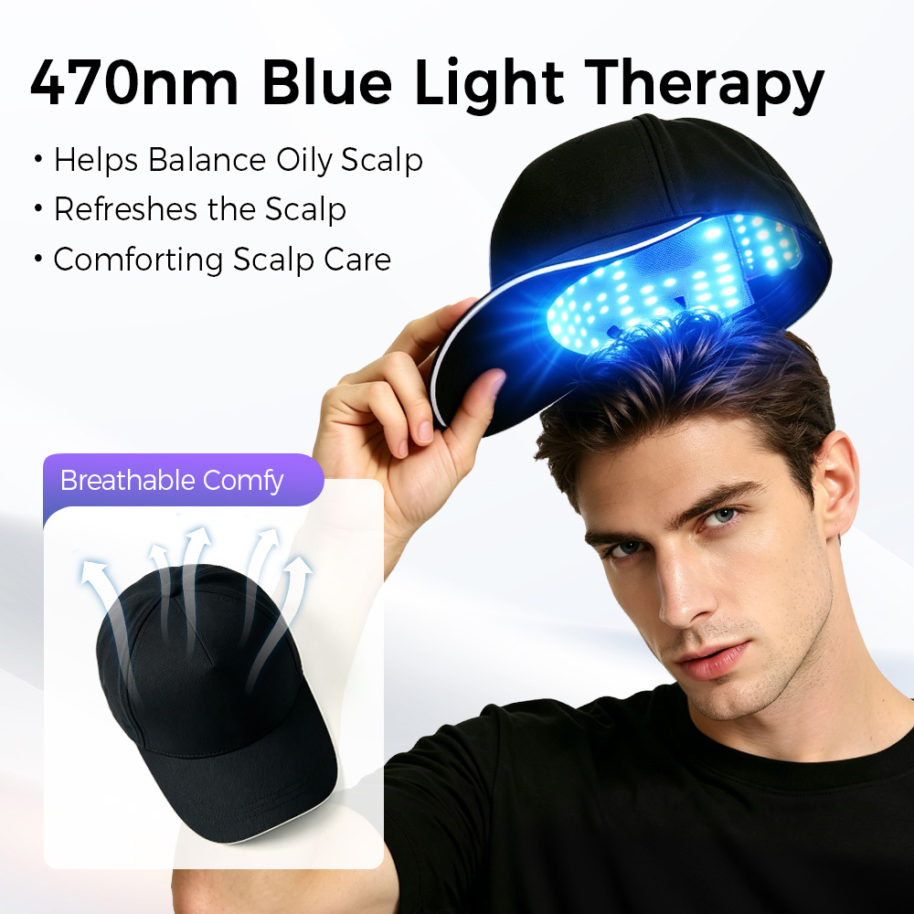 LED Hair Growth Cap Red Blue L - Hair Care Products ulasan dan harga